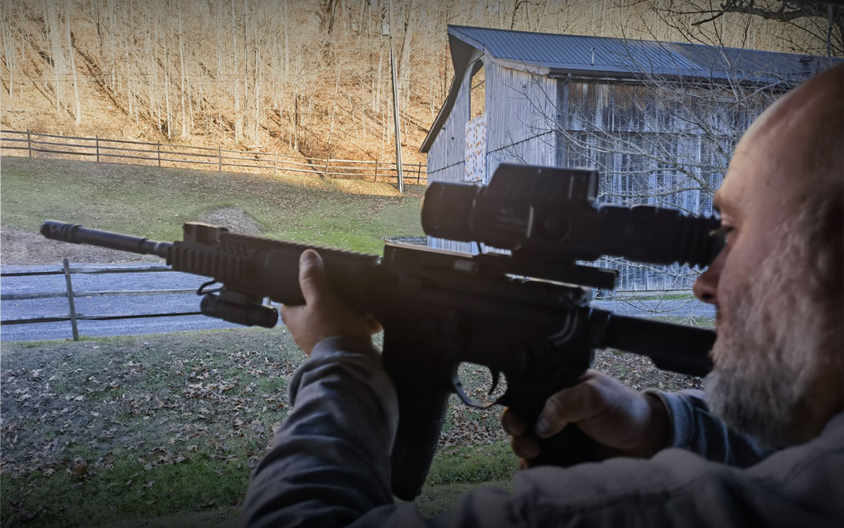 Thermal scope under professional testing