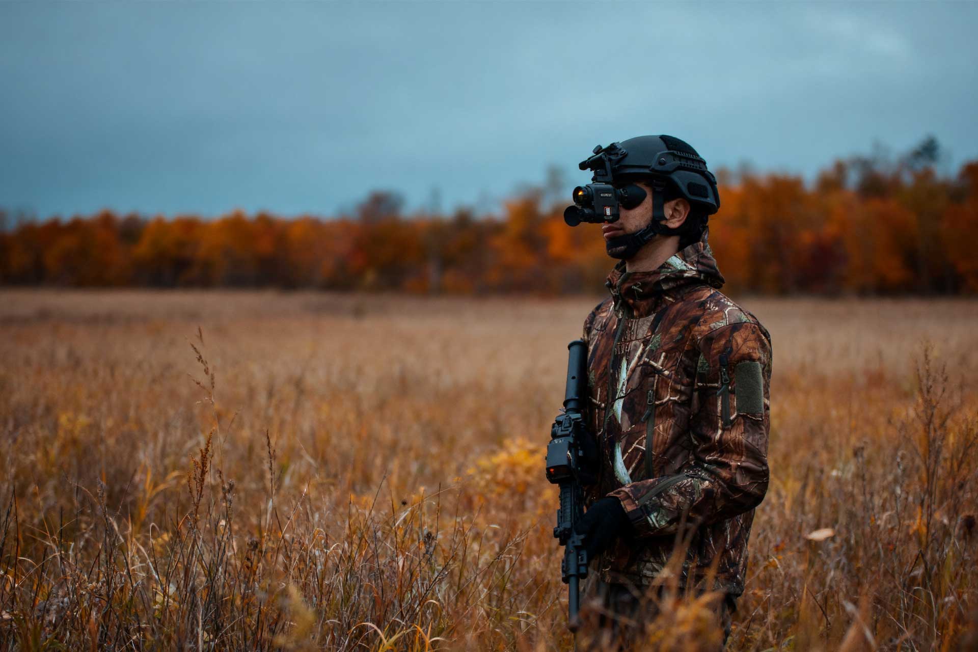 head-mounted thermal monocular