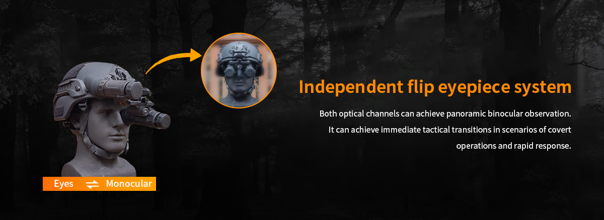 seperate fliping goggle mount