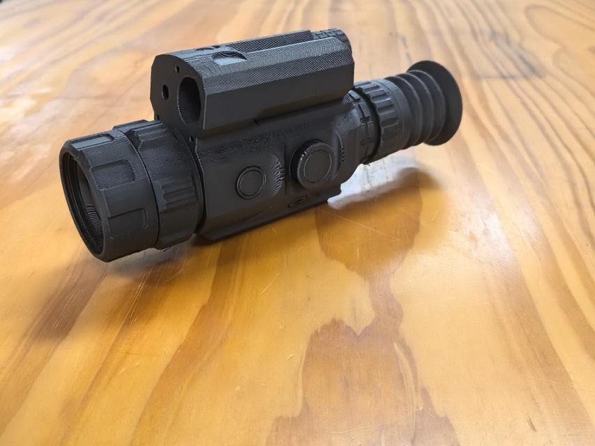 we use 3D printing technology to make model of thermal scope design