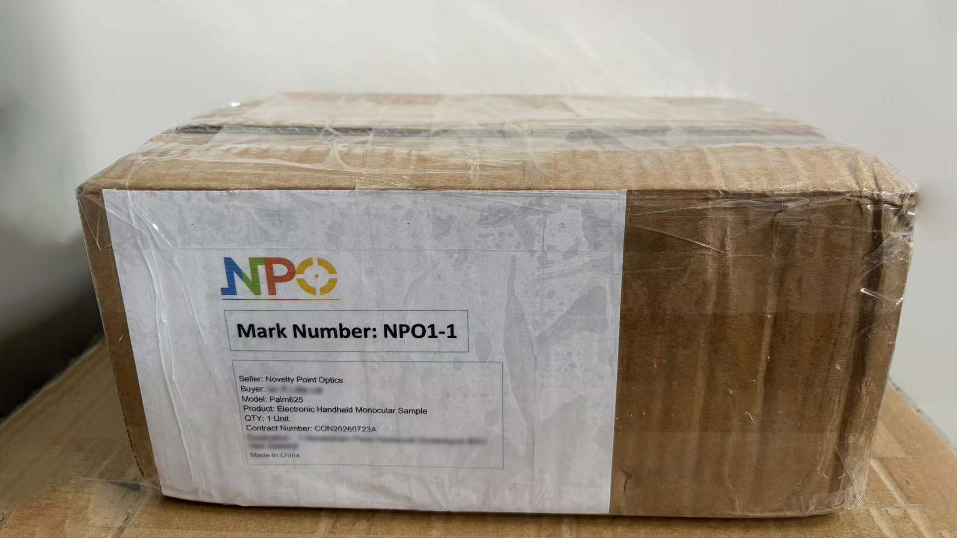 Sample order shipment for palm625 handheld thermal imager